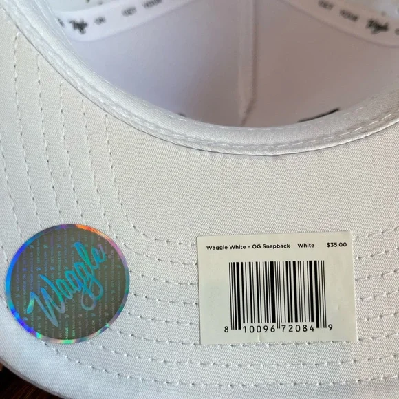 🆕 NWT Waggle Snapback Hat – Minnesota Northern Wings AAA Hockey – White - Picture 6 of 7